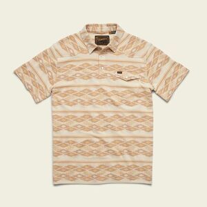 Howler Brothers NWT Ranchero Polo Small Taki Jacquard Brown Rice